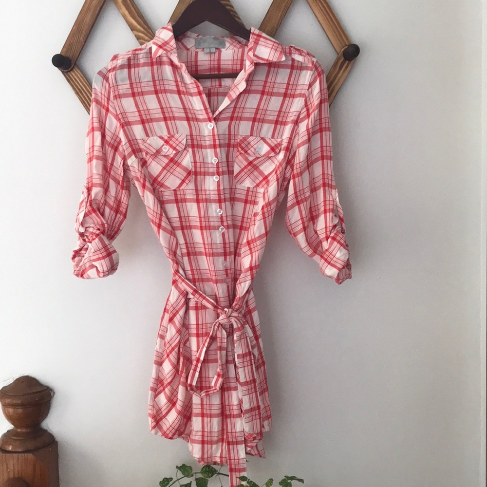 Solemio collared shirt dress